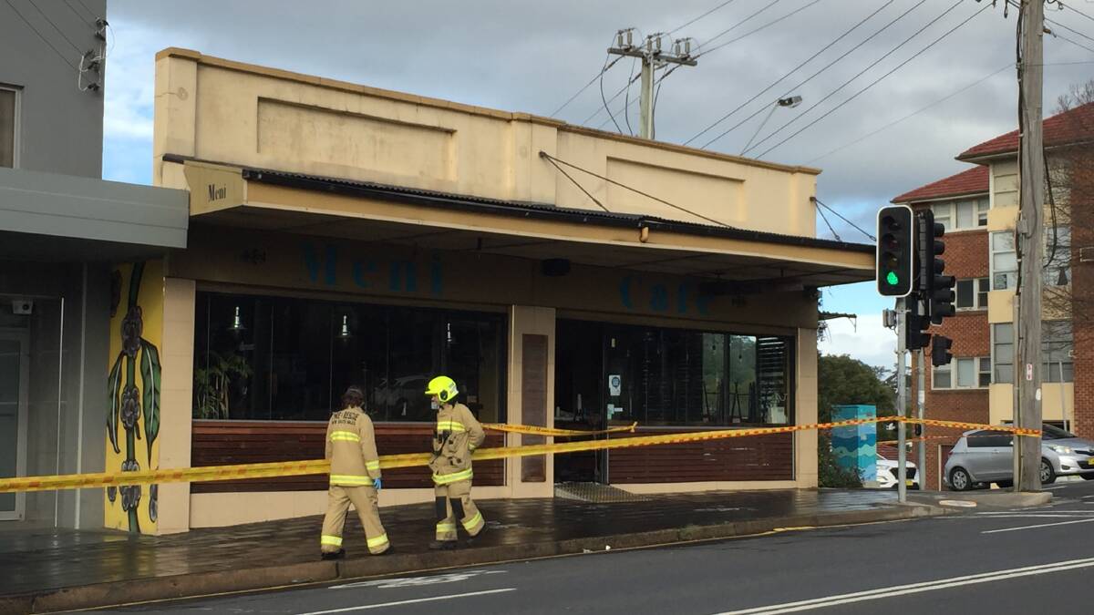 The cafe was unable to reopen in the burnt out building. Picture: Robert Peet