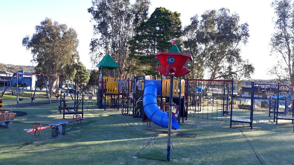 Charles Harper Park playground will be transformed with modern equipment to keep children entertained for hours. Picture: Wollongong City Council