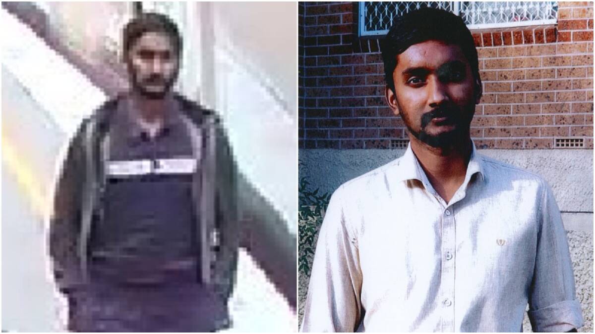 Sakithivel Loganathan was last seen at Scarborough Railway Station about 3pm on Sunday. Picture: NSW Police