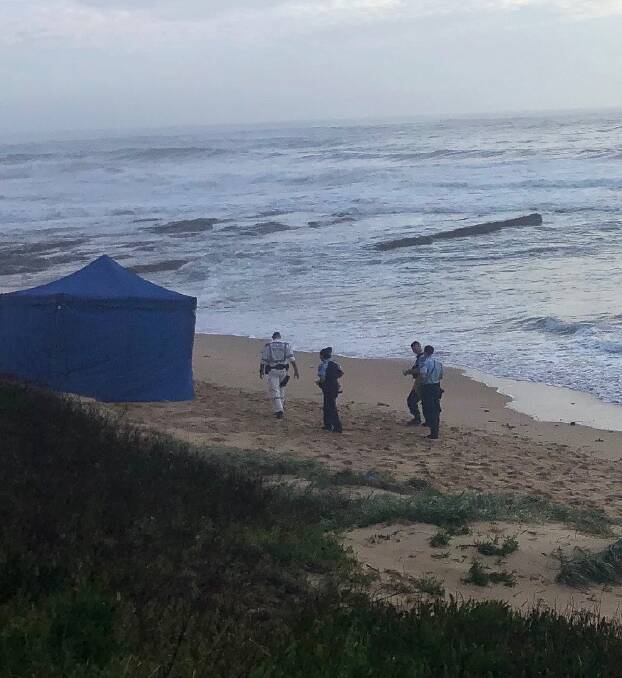 Police were called to North Beach after early morning walkers discovered the body of a man. Picture: Supplied