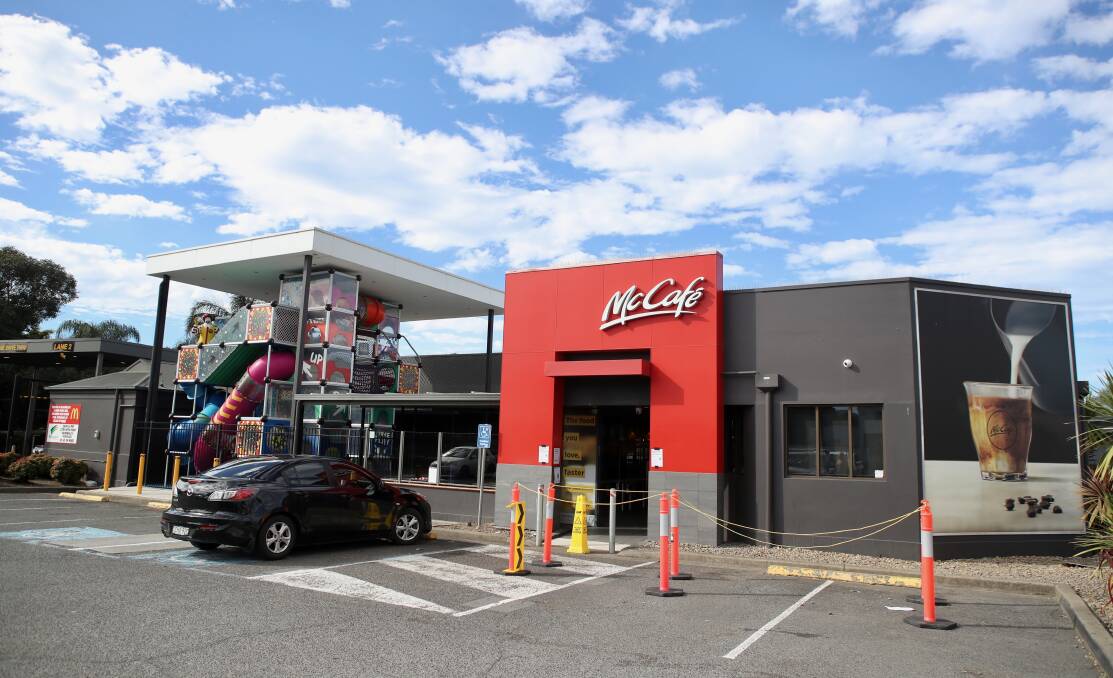 Scare: A father and son who tested positive for COVID-19 visited the Albion Park McDonald's last week. The restaurant was closed for cleaning and is consider "low risk" for transmission. Picture: Adam McLean