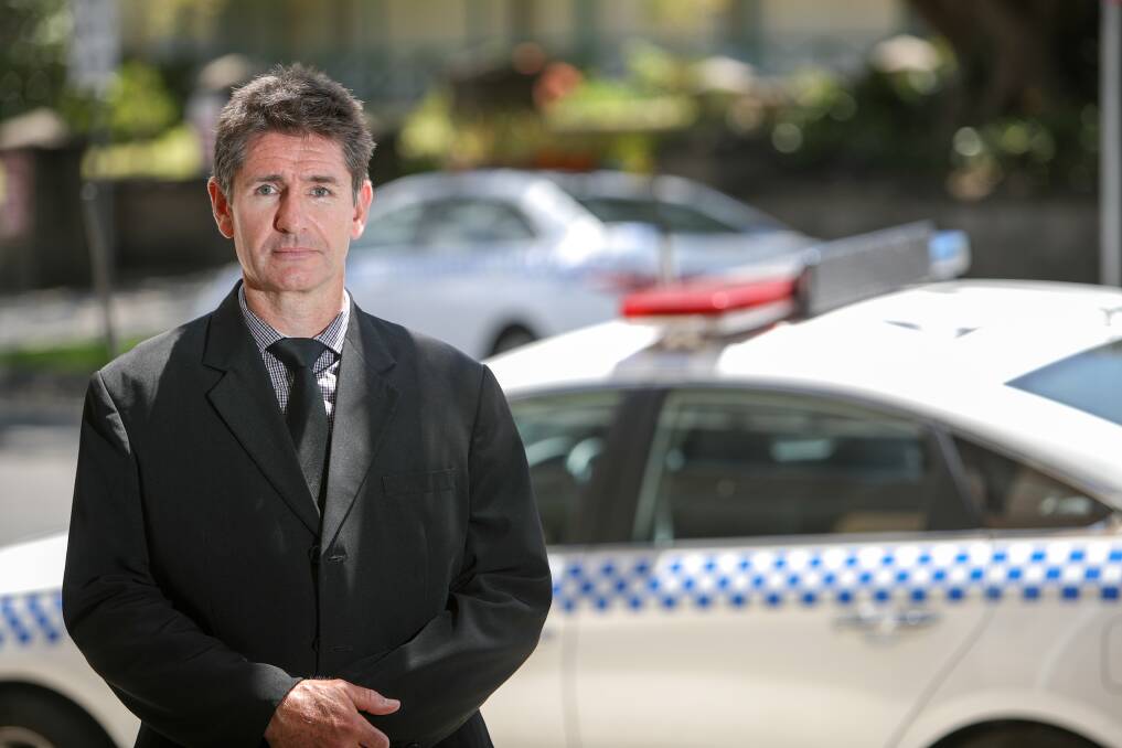 PSNSW executive member for the southern region detective Jason Hogan welcomes proposed legislation for an offender to undergo mandatory blood testing for blood-borne viruses if they attack an emergency service worker. Picture: Adam Mclean