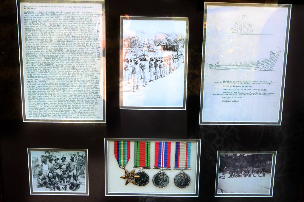 Ms Anu has journals from the officer in charge of the crew, a picture of her grandfather's company on Horn Island and a sketch of the Japanese barge from the Australian War Memorial.