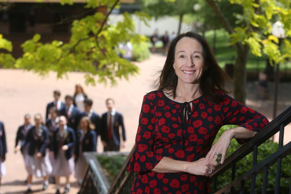 The Illawarra Grammar School principal Judi Nealy is concerned about a protest on Monday morning which calls on the school to withdraw its name from an open letter to the government. Picture: Robert Peet