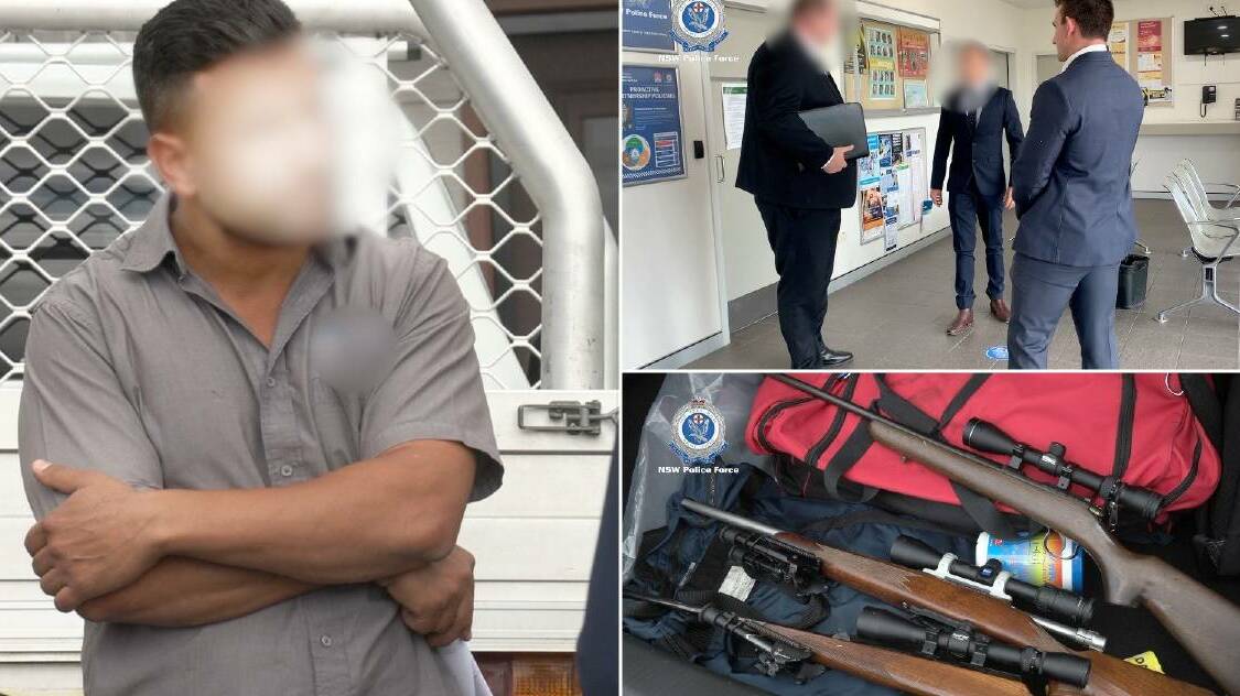 Three men were arrested after a police raid on Wednesday. Photos: NSW Police
