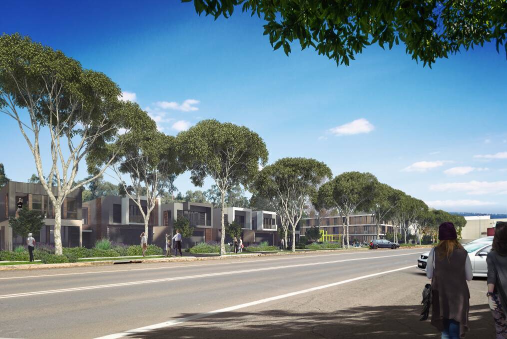 The developer said there would a lot of trees and open space in the estate. Picture: Murdoch Projects