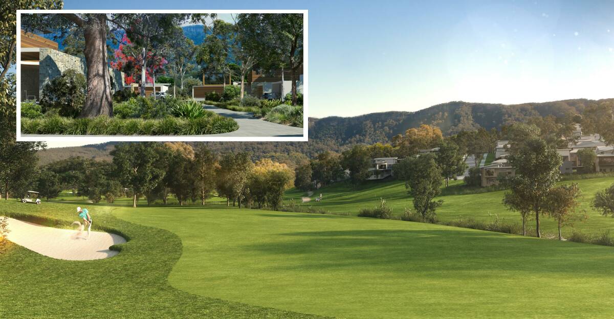 An artist's impression of the golf course and the resort. Pictures: Supplied 