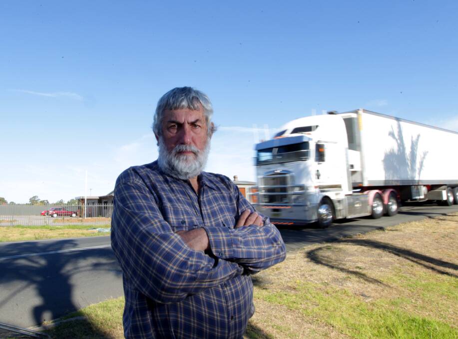 Bargo Progress Association president John Knyvett wants truck drivers to stop avoiding safety cameras by diverting onto Avon Dam Road. Picture: Simon Bennett