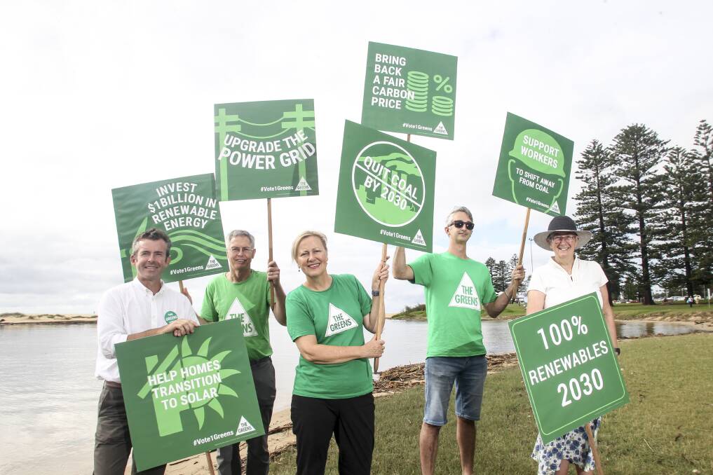 Illawarra Greens continued to campaign and announce policies on Thursday. Picture: Anna Warr