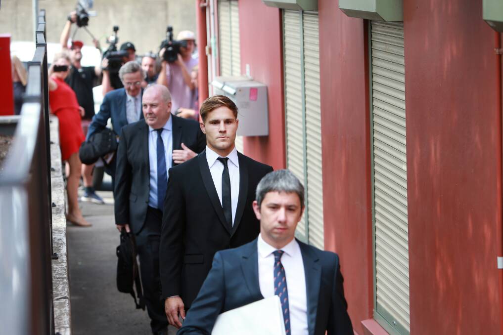 Jack de Belin left Wollongong courthouse without making comment on Monday afternoon. Picture: Sylvia Liber
