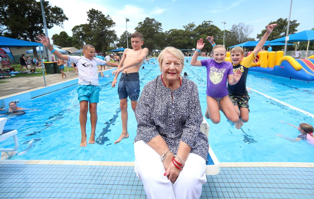 Deserving: Helen McKay and her late husband Ted were recognised for their 40 years of community service as swimming coaches at Oak Flats pool. Picture: Sylvia Liber