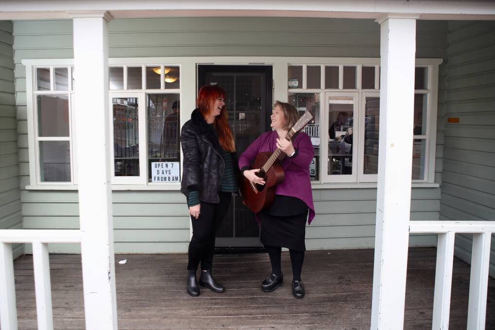 Live and local: Singer songwriter Kay Proudlove and mayor Marianne Saliba are looking forward to celebrating Shellharbour's 160th birthday during a new festival. Picture: Adam McLean