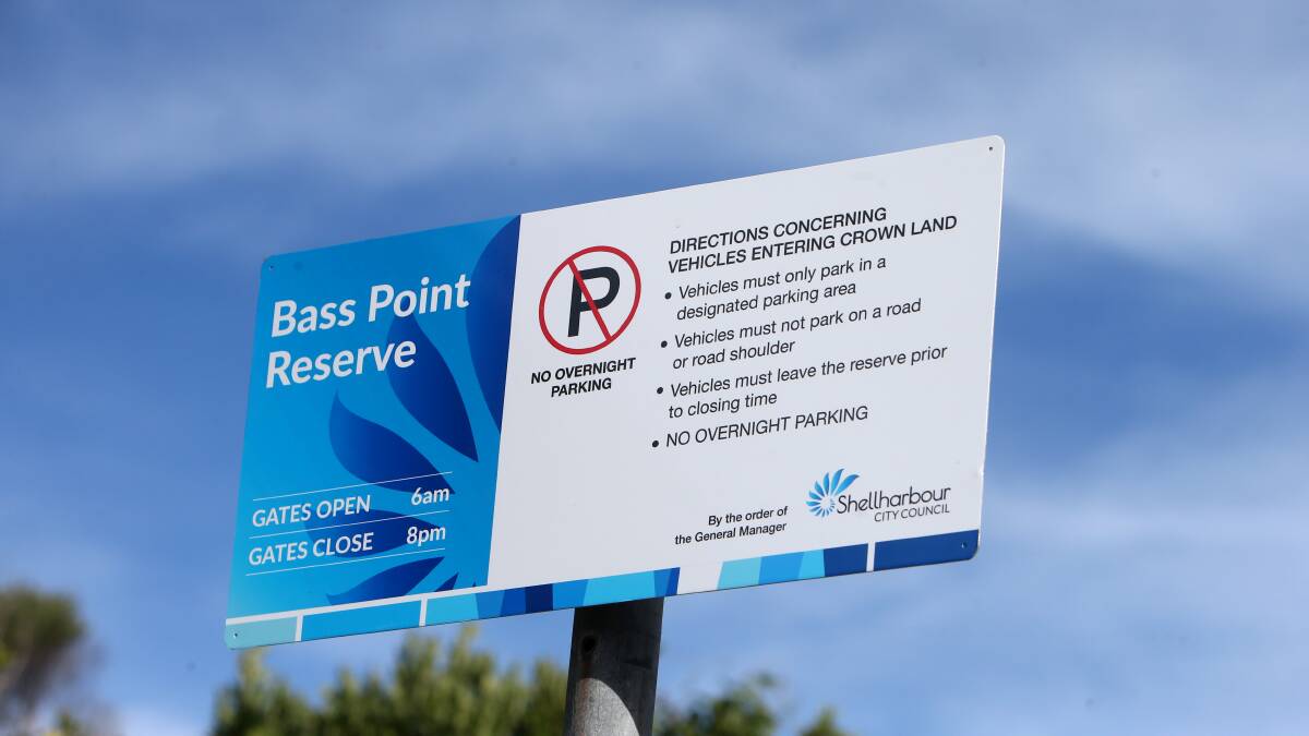 Don't get caught illegally parking at Bass Point Reserve