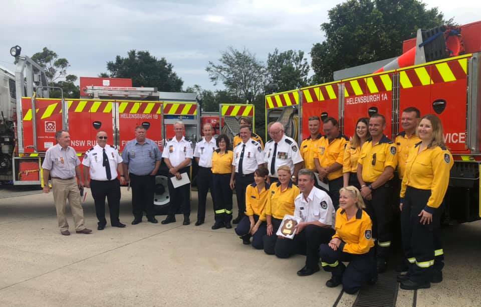 The Helensburgh RFS brigade celebrated 80 years of service. Picture: NSW RFS Illawarra District Facebook page