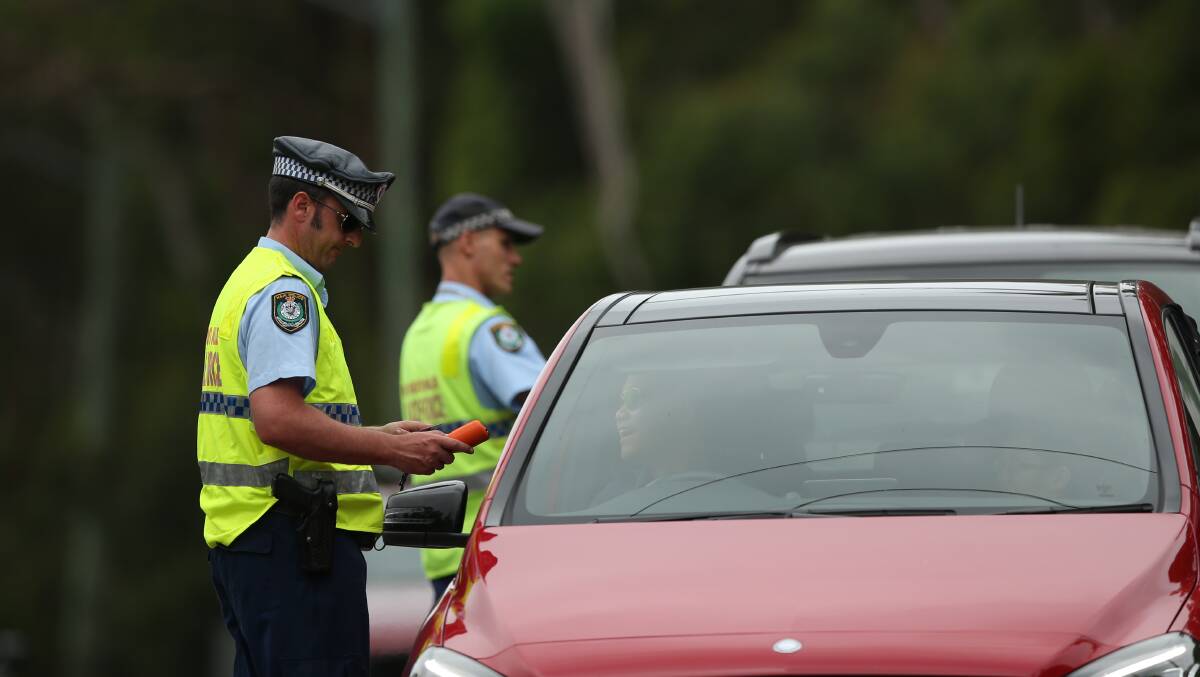 Highway patrol police officers conduct random breath testing. File picture: Max Mason-Hubers