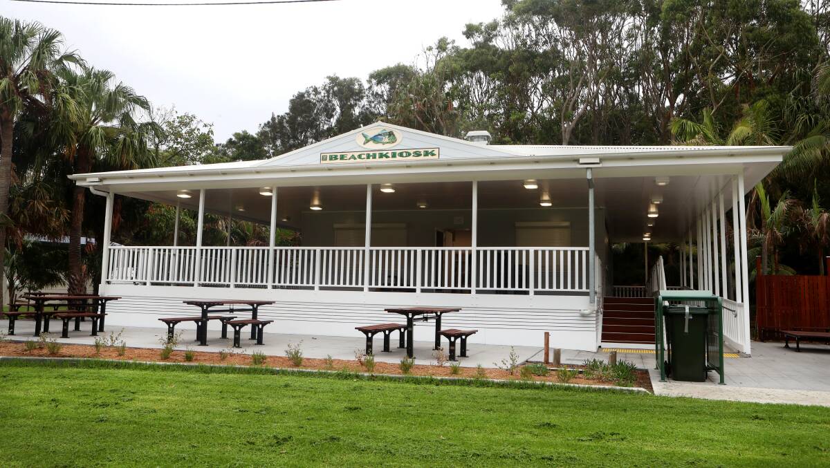 Cafe complete: The newly built Stanwell Park beach café will be open before the end of the year. Pictures: Sylvia Liber
