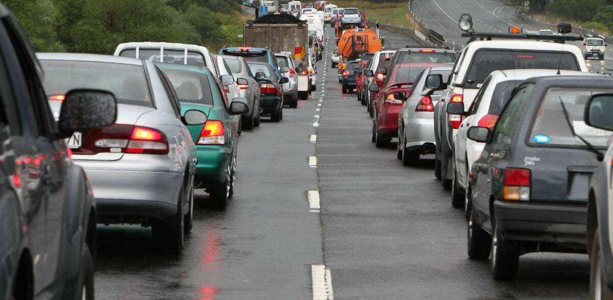 Roadwork delays cause heavy traffic in Engadine area
