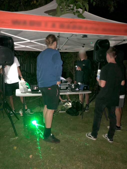 The teens had DJ equipment, alcohol and ransacked the house during the party. Picture: Supplied