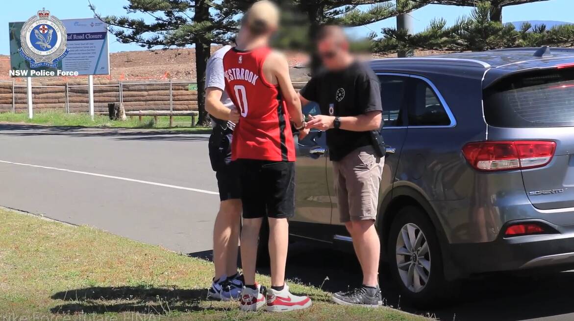 A 21-year-old man was arrested in relation to a drug supply investigation in Shellharbour on Monday. Picture: NSW Police 