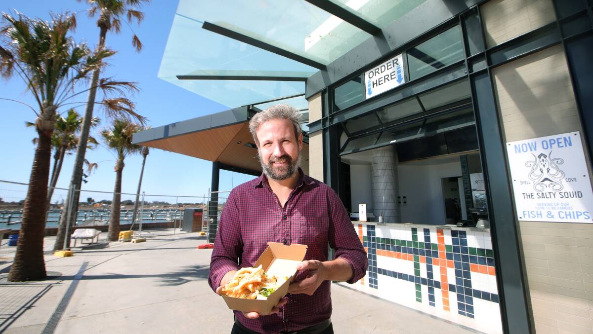 Bobby Corvette is happy to be the first restaurant to open its doors at The Waterfront Dining Precinct while construction on the marina continues. Picture: Sylvia Liber