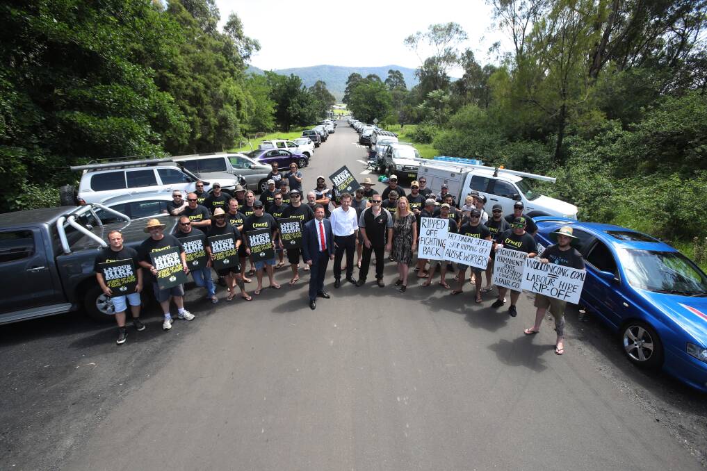 Massive win: CFMEU miners, supported by Labor MPs, walked off the job on Monday to demand job security and better pay and conditions. Picture: Robert Peet