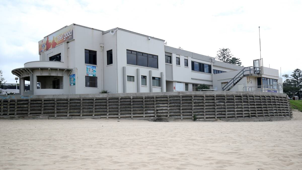 North Wollongong surf club wants to extend a balcony to the original 1936 building but heritage orders are stopping the development. Picture: Adam McLean