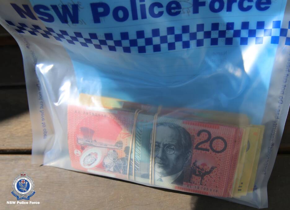 During the search warrant at the Primbee home when the Bojlevski men were arrested, police seized more than $200,000 cash, a rifle, illicit drugs, steroids, electronic devices, vehicles, and a jet ski. Picture: NSW Police