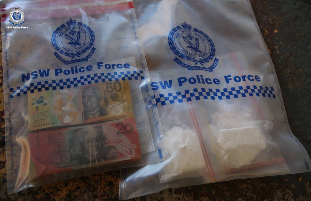 Police will allege a large stash of money and drugs were seized during the drug raids. Picture: NSW Police Force