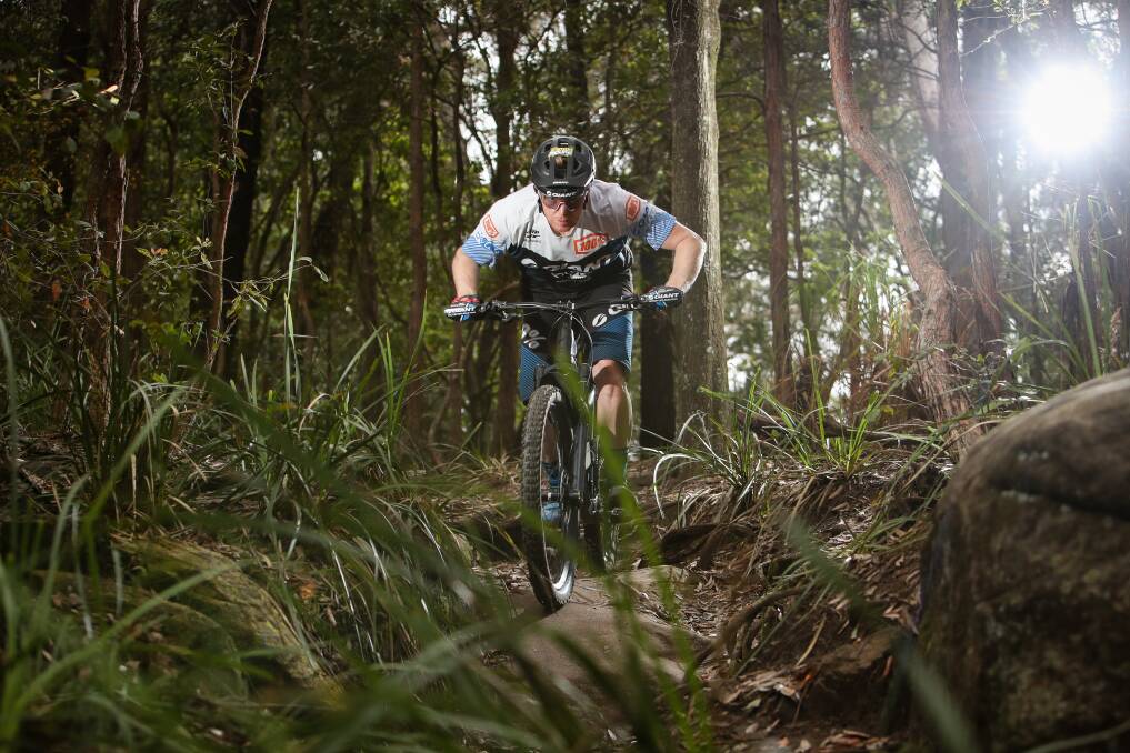 Illegal mountain biking occurs on the Illawarra Escarpment every day. The draft plans aims to formalise existing trails in a sustainable way that is sensitive to the environmental and cultural heritage of the area. Picture: Adam Mclean