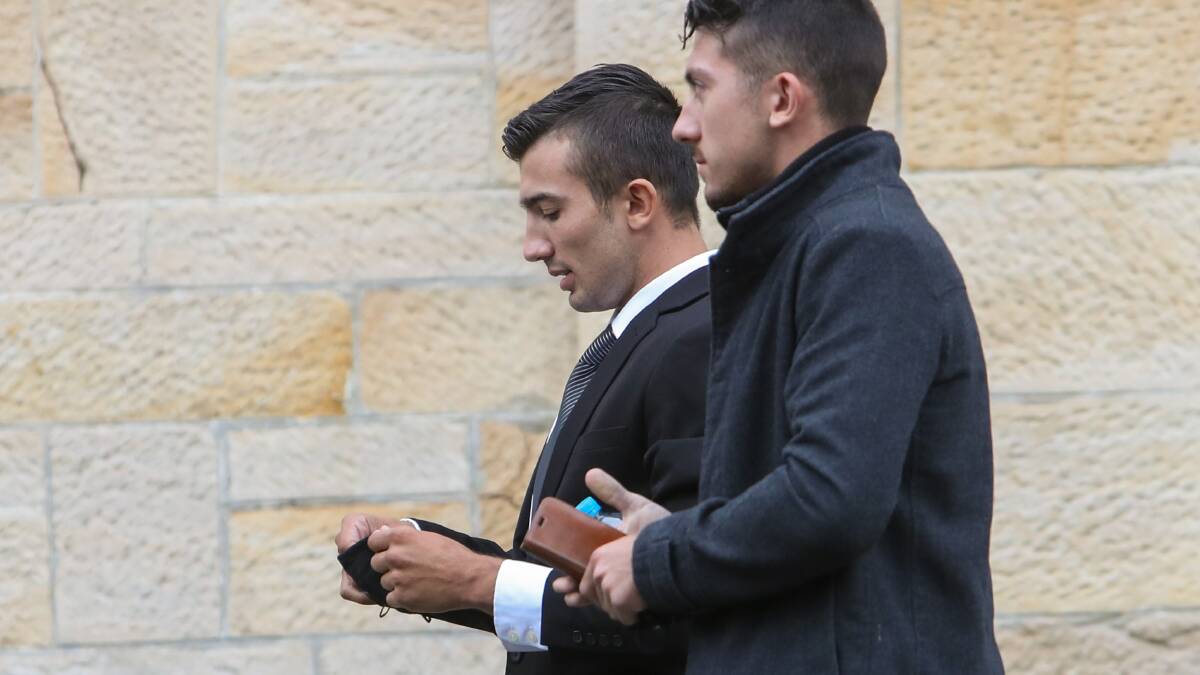 Remzi Bektasovski (left) at Wollongong courthouse. Picture: Adam McLean