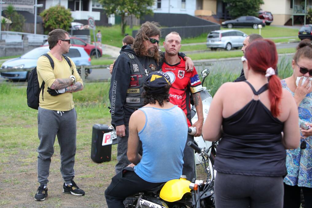 Loved ones gathered to honour Adrian Voltz's live. Picture: Sylvia Liber