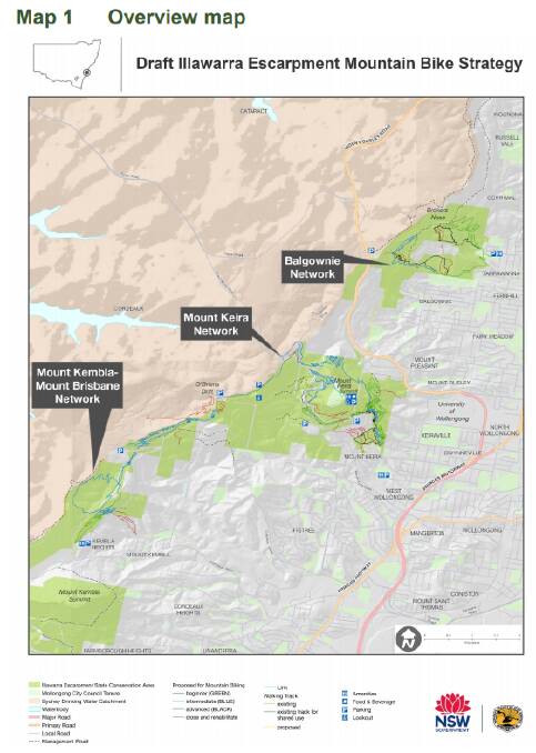 82km of mountain bike trails planned for Illawarra Escarpment