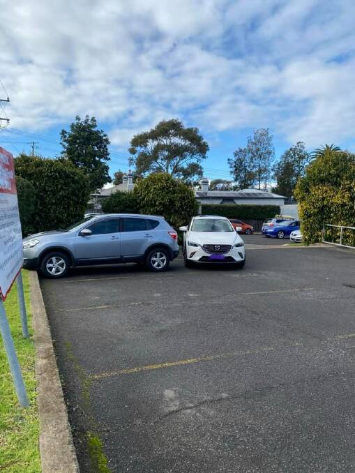 Mrs Scalco parked her car in front of an employee's vehicle. Picture: Vanessa Felgate