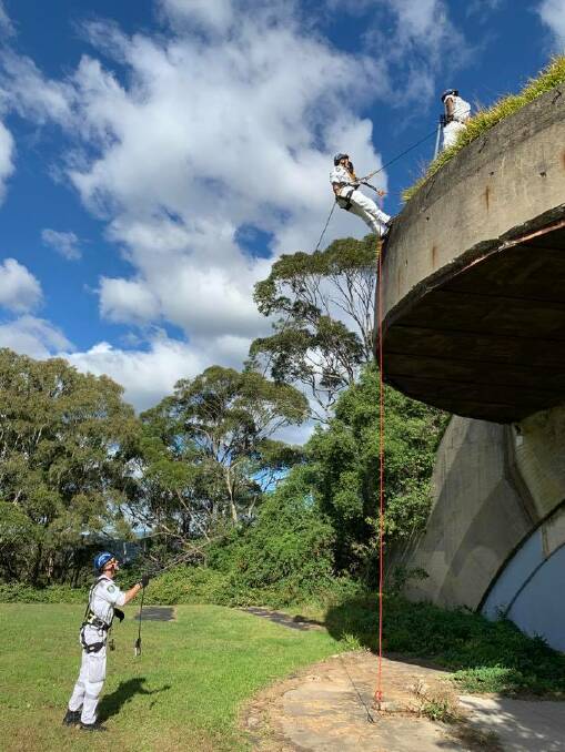 The squad practises their training and skills at least once a month. Picture: Illawarra Rescue Squad Facebook page