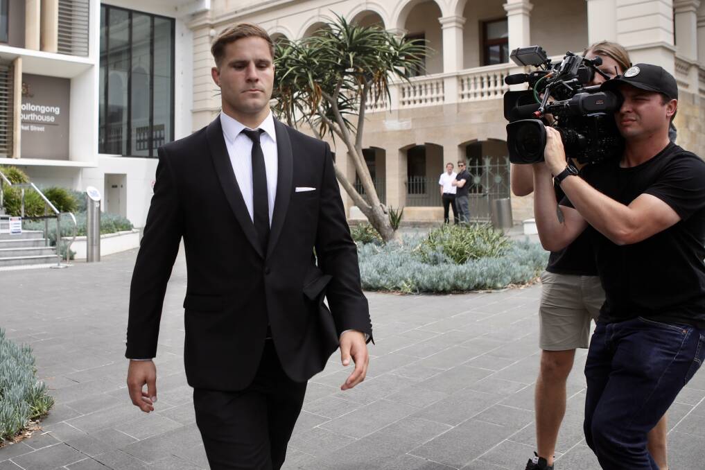 Jack de Belin left court on Monday afternoon after a jury was selected to hear the evidence in his sexual assault trial. Picture: Adam McLean