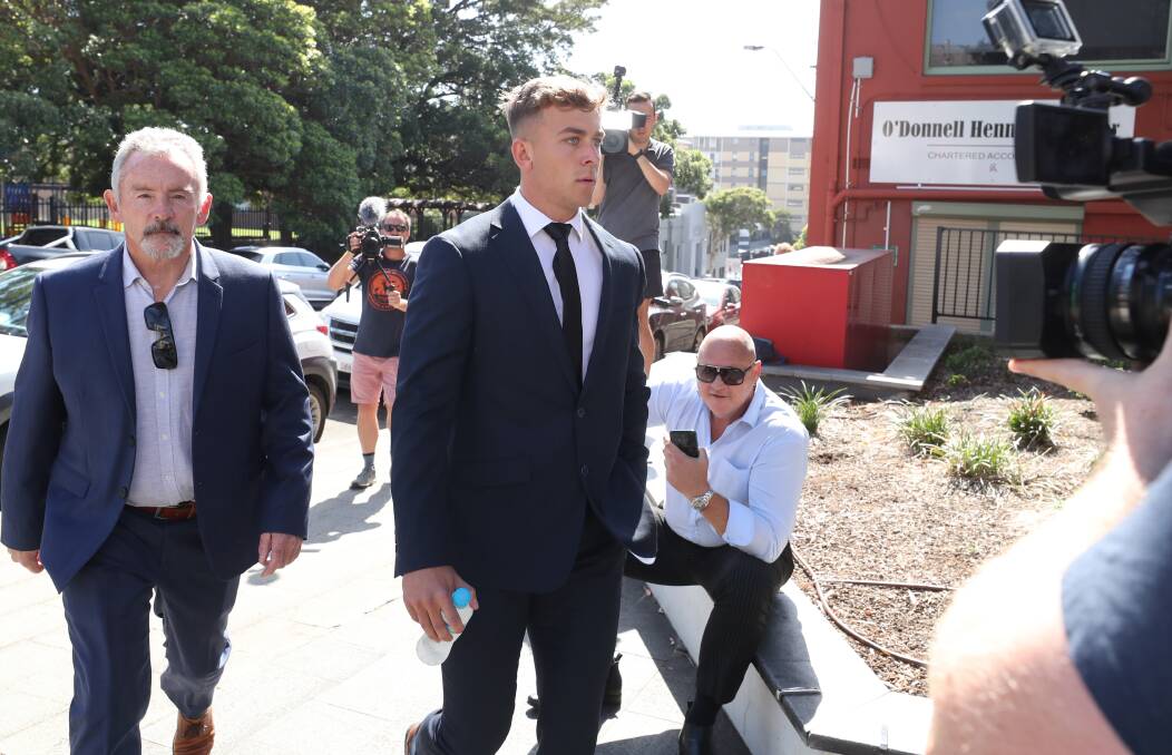 Callan Sinclair entered the witness box on Friday where he provided a similar account of what happened on December 8 and 9 as his co-accused Jack De Belin. Picture: Robert Peet