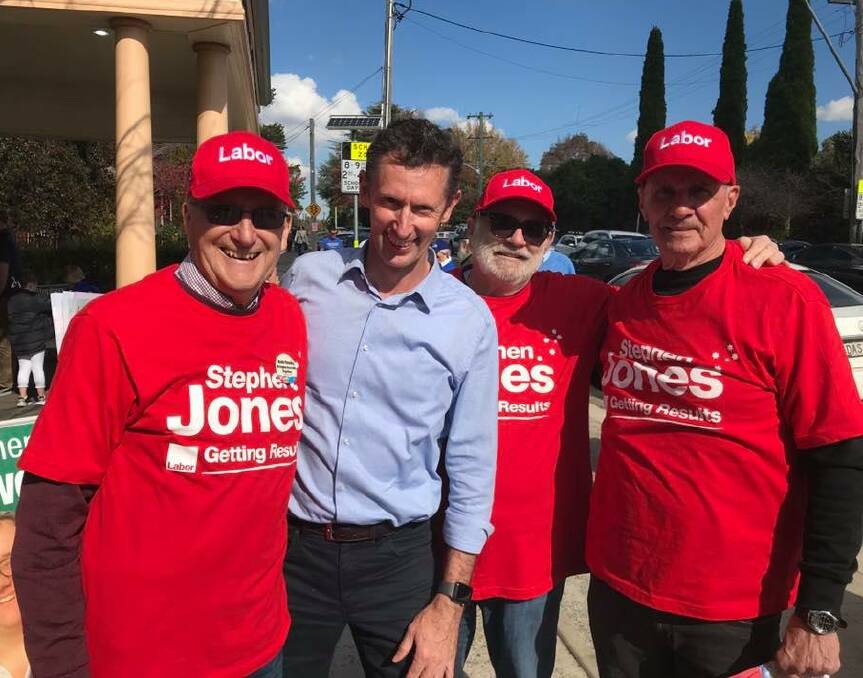 Victory: Stephen Jones has been re-elected Whitlam MP and has thanked Labor supporters for their help on election day. Picture: Facebook