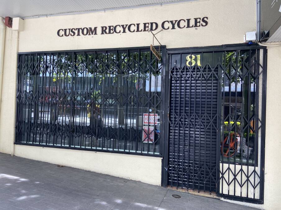 Police will allege two men who worked at Custom Recycled Cycles were involved in the supply of the drug ice from the Crown Street Mall business. Picture: Ashleigh Tullis