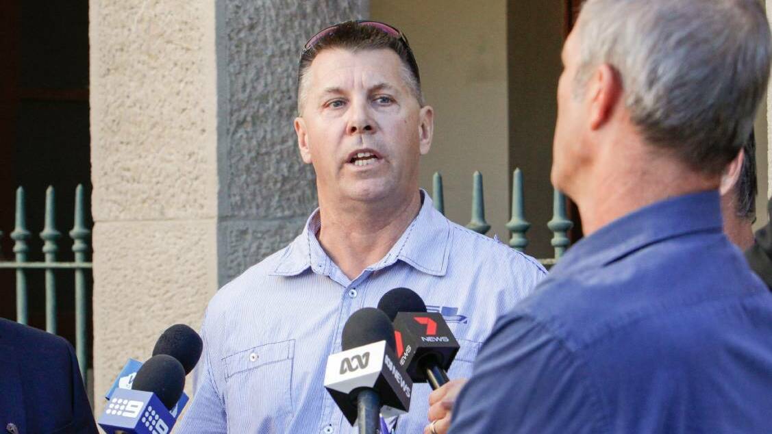 Stephen Grimmer addressed the media in 2017 about his murdered sister Cheryl.