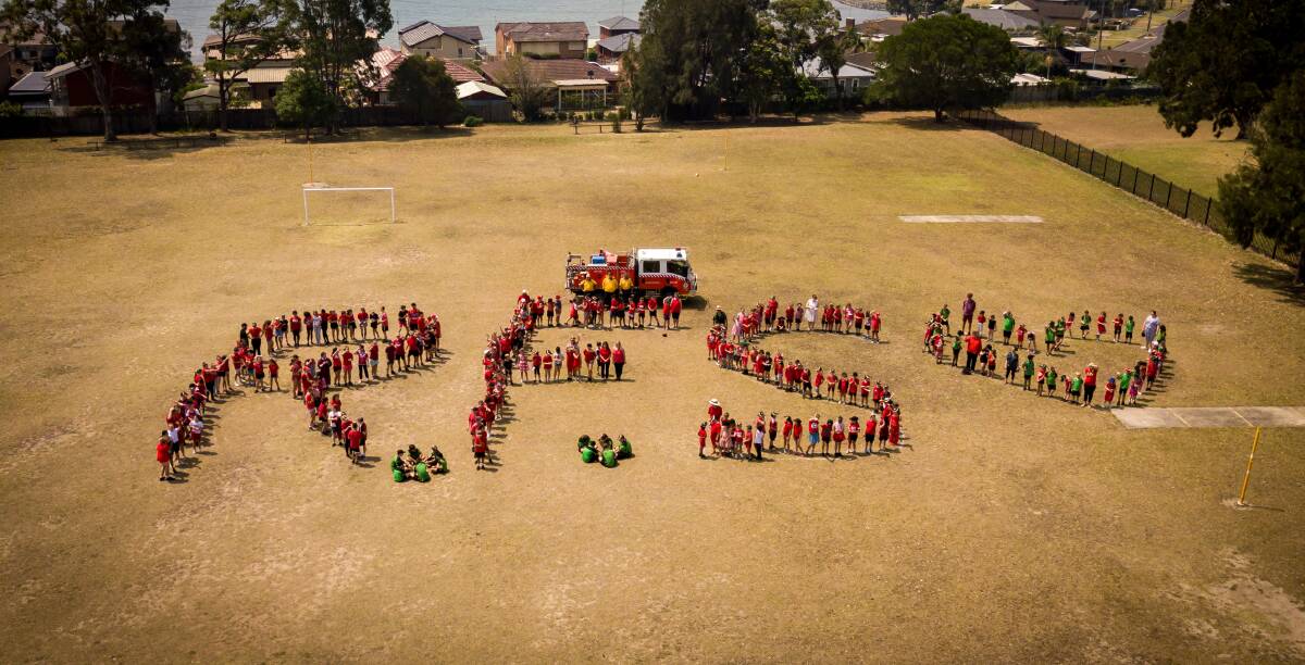Balarang Public School students enjoyed a mini fete to raise money for the RFS. Pictures: Supplied