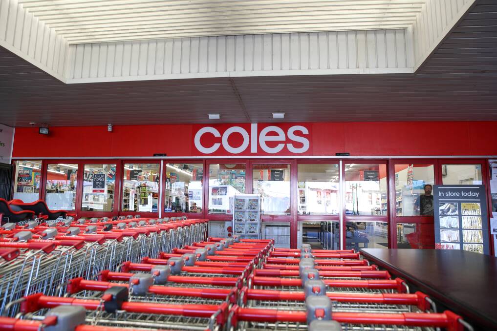 Coles supermarket in Thirroul Plaza was targeted in the crime spree. Picture: Adam McLean