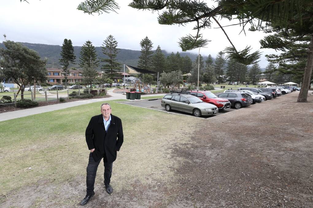 Bold idea: East Corrimal resident Leigh Stewart wants to see paid parking along the Wollongong foreshore. Picture: Adam McLean