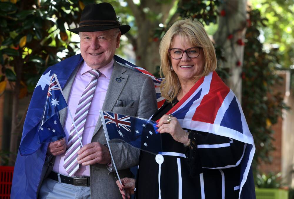 Outstanding contribution: Wollongong Lord Mayor Gordon Bradbery and 2018 Citizen of the Year Vicki Tiegs are encourgaing people to nominate an outstanding achiever in the Wollongong Australia Day Awards. Picture: Robert Peet