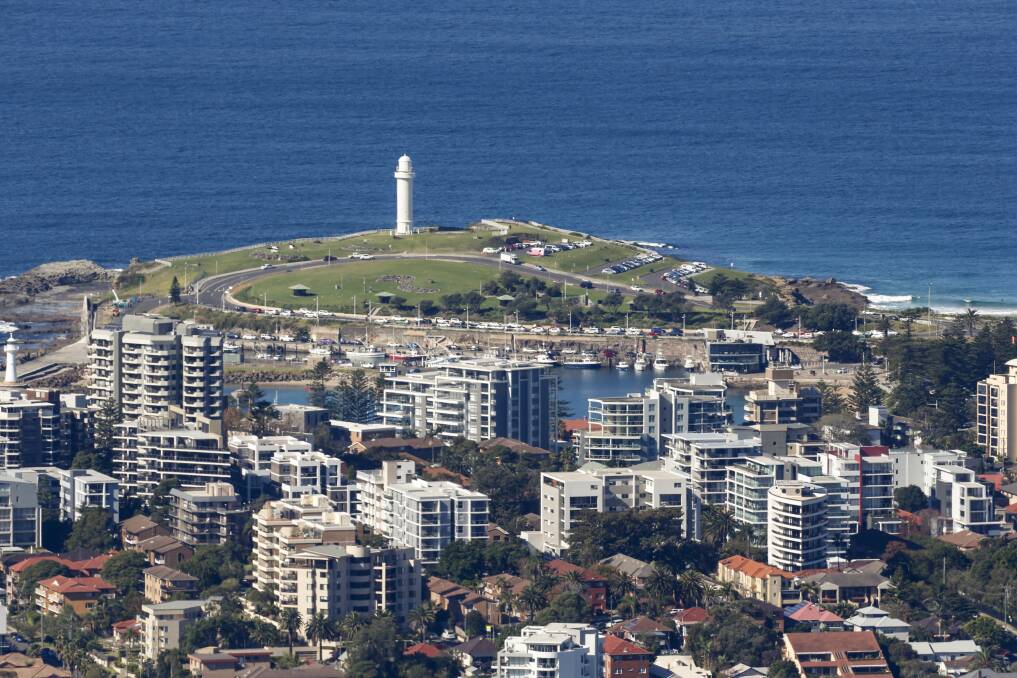 Wollongong Harbour, lighthouse and Flagstaff Hill. Picture: Anna Warr