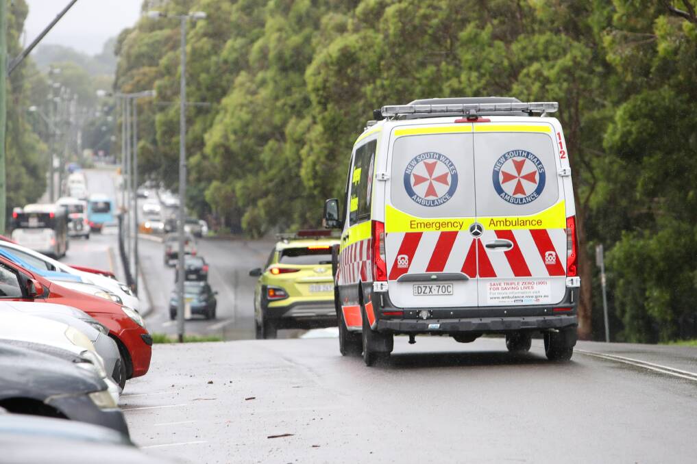 Paramedics were with the woman for an hour in the ambulance before she was transported. Picture: Adam McLean