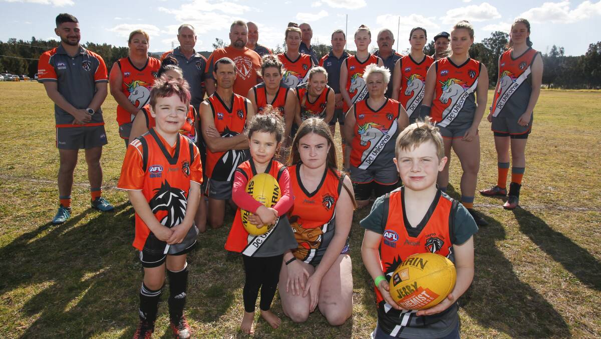 Dapto AFL Club players are likely to play in the finals this year but still have poor playing conditions, including no toilets or change sheds. They want a new promised ground to be built in Dapto. Picture: Anna Warr