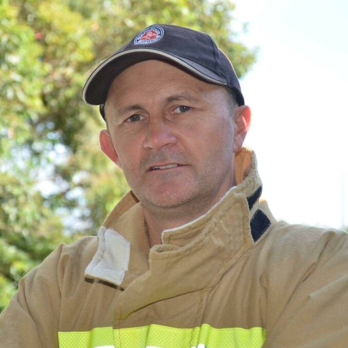 Difficult times: Shellharbour Fire and Rescue station officer Darin Sullivan is still feeling the effects of smoke inhalation after fighting bushfires last summer.