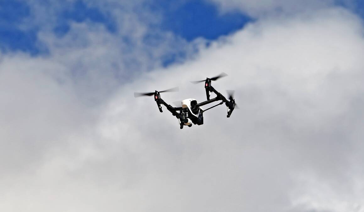 A Port Kembla man has been ordered to pay $7750 for flying his drone too close to neighbouring properties. Picture: Paul Rovere
