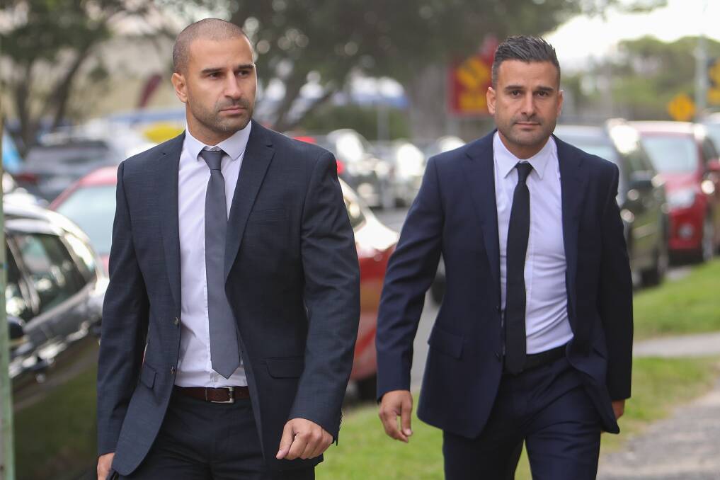 Elie (left) and Charbel Douna fronted Port Kembla Local Court on Wednesday. Picture: Adam McLean