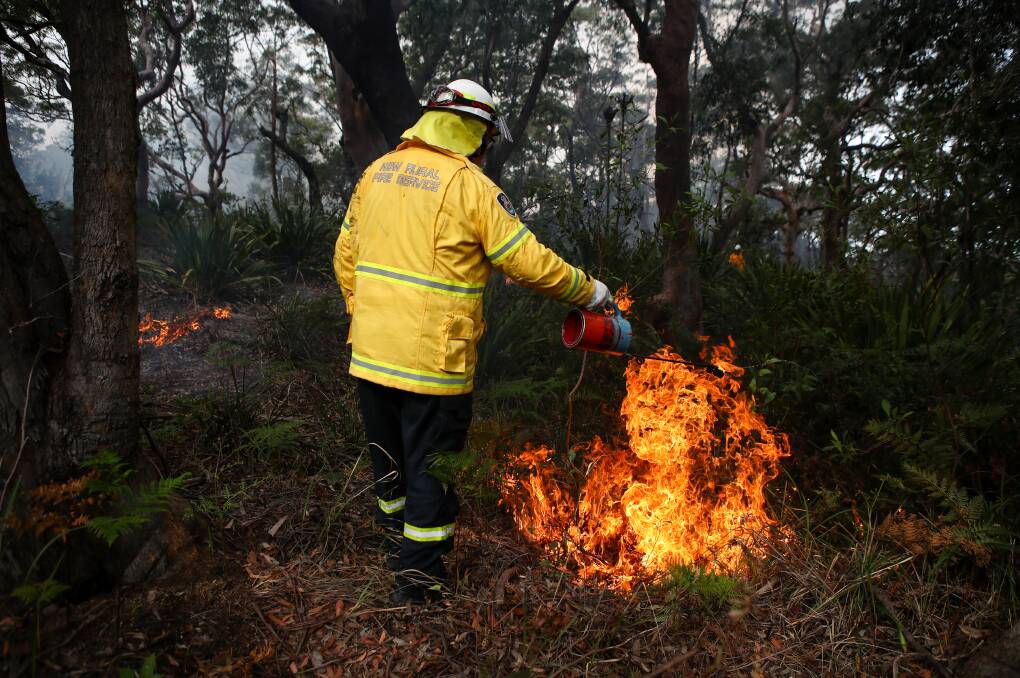 RFS were taking advantage of the favourable conditions in May rather than having to conduct hazard reduction burns in summer. Picture: Adam McLean